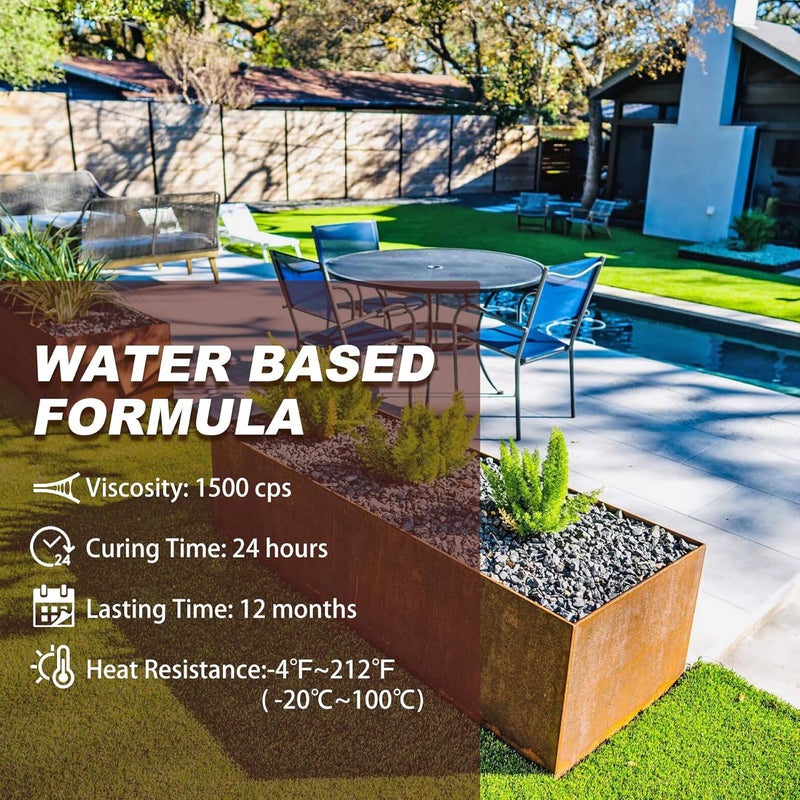 DecorRom Mulch Glue - 32oz Concentrate Gravel Glue, Strong Mulch Lock Landscape Adhesive with Applicator for Landscaping Covers, Garden - Ready to Use Non Toxic Pea Gravel Stabilizer for Patio Rock, Bark - Image 5